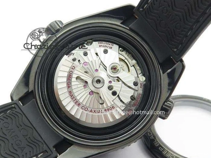 0502 Planet Ocean 45mm Real Ceramic BP-Maker Best Edition Black Dial On Nylon Rubber Strap A TopPick 8185